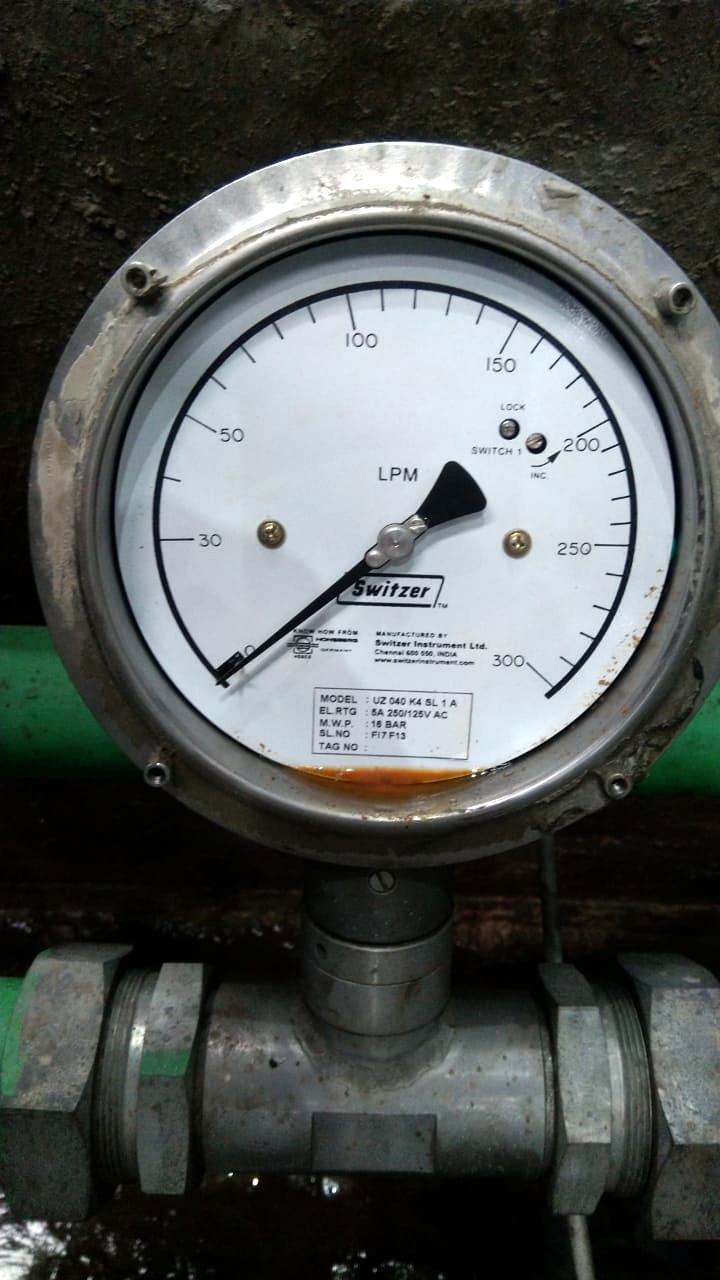 Switzer flow indicator